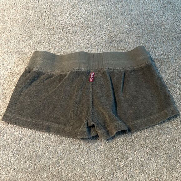 Hard Tail Olive Green Terry Shorts, Size Medium (Y/M 10) - Picture 3 of 6